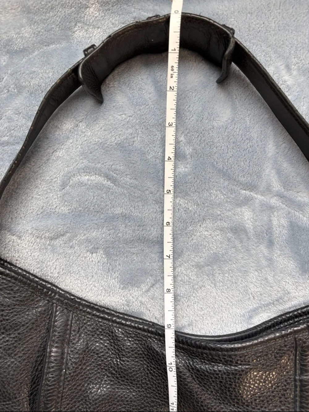 Tory Burch Black Leather Shoulder Hobo Bag with Signature Medallion